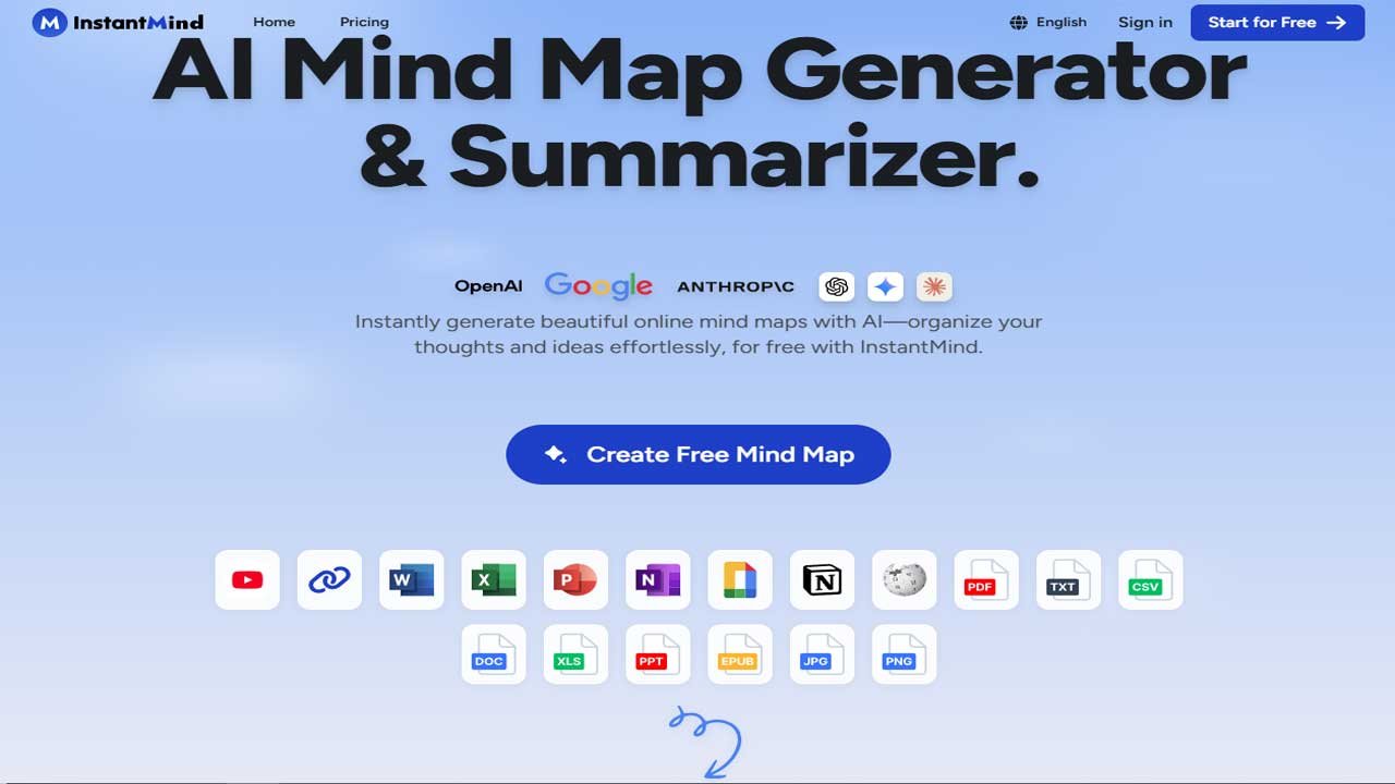 InstantMind Review 2025: The Best AI Mind Map Generator for Visualizing Complex Information