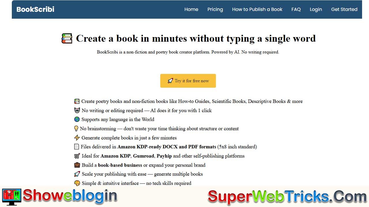 BookScribi Review 2025: Create and Publish Your Non-Fiction or Poetry Book Without Writing a Word