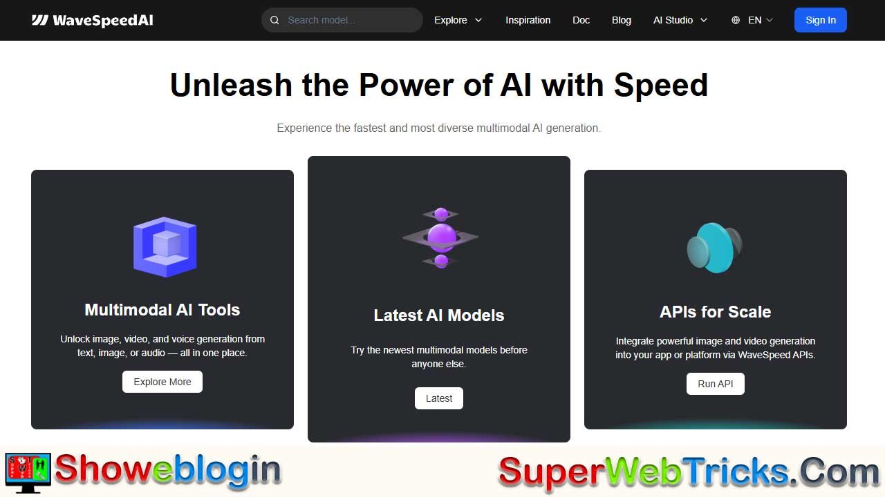 WaveSpeedAI: The Fastest All-in-One Platform for Real-Time AI Image & Video Generation