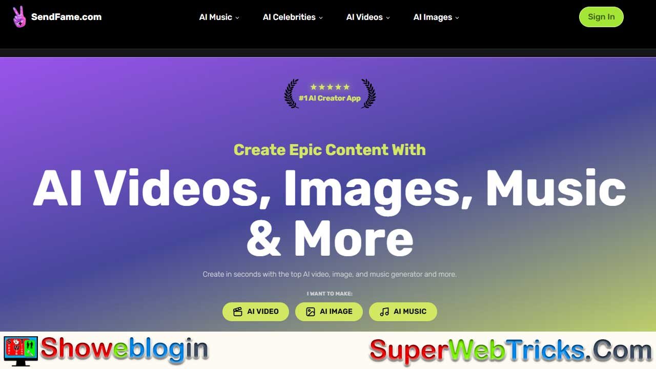 SendFame Review: The Ultimate All-in-One AI Studio for Epic Video, Music & Image Creation